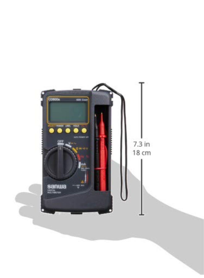 SANWA CD800A Digital Multimeter – High Accuracy Auto-Range Electrical Tester for Voltage, Current, Resistance & Continuity – Professional Durable Measuring Device - Image 4